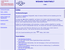 Tablet Screenshot of links.widar-tarot.de